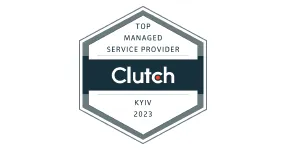 Industry recognitions Clutch top managed service provider kyiv 2023 - Industry recognitions
