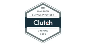 Industry recognitions Clutch top managed service provider ukraine 2023 - Industry recognitions