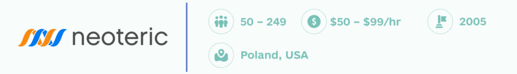 neoteric 1024x148 - TOP 10 AI Solutions Development Companies